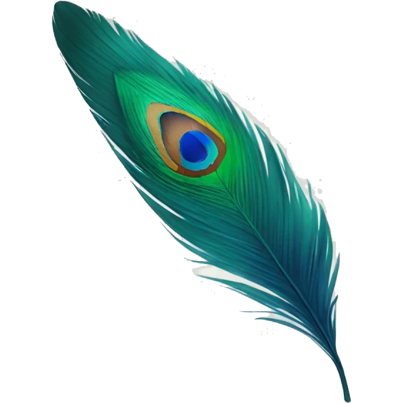peacock feather emoji