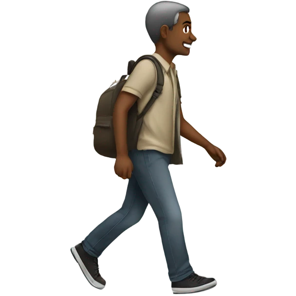 someone walking emoji