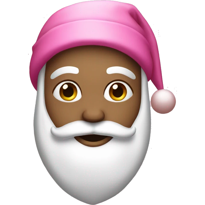 Pink Santa had emoji