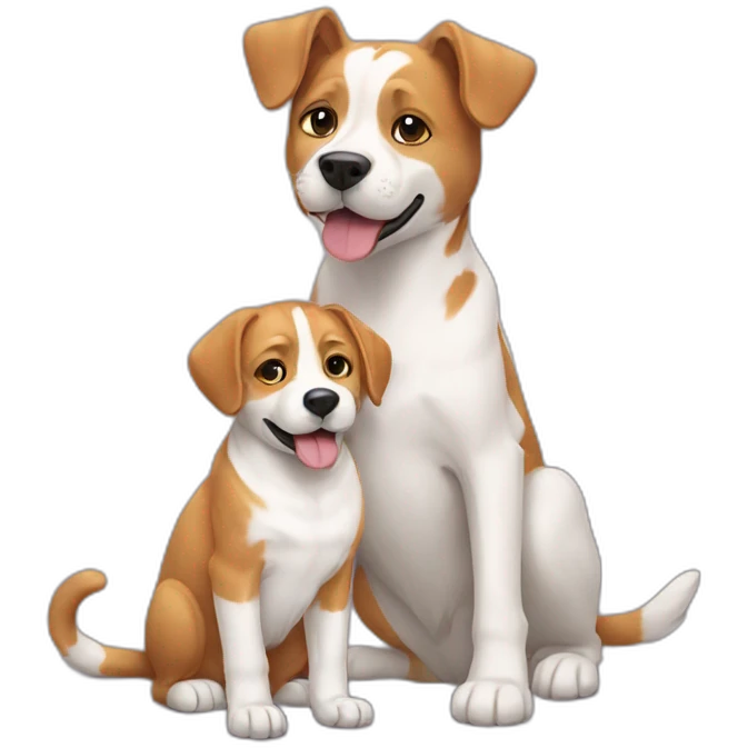 Cat and dog emoji