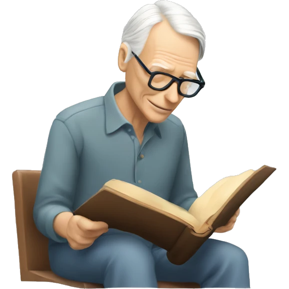 george martin reading book emoji