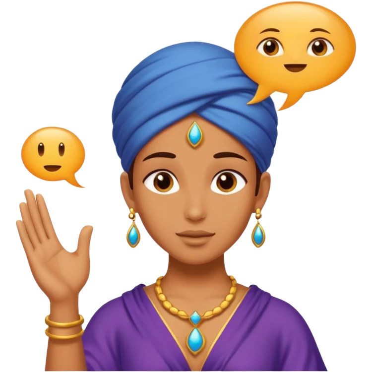 Genie with speech Bubble saying "It is Done" emoji