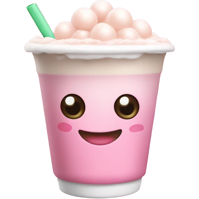 Pink milk tea emoji