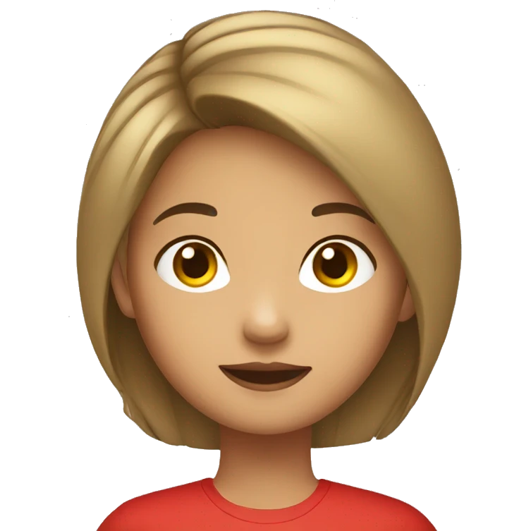 filipino girl in red top emoji