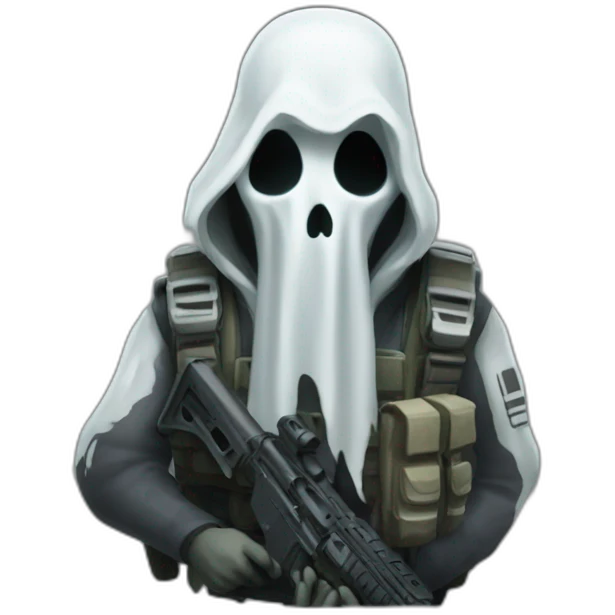 Ghost character from call of duty emoji