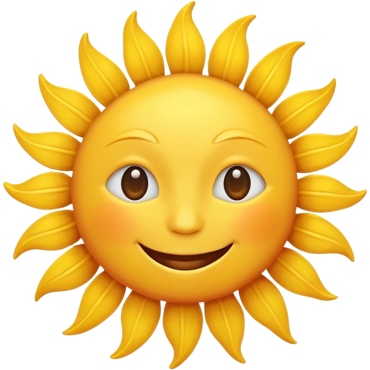 smiling sun emoji