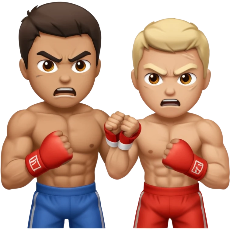 dos personas peleando emoji