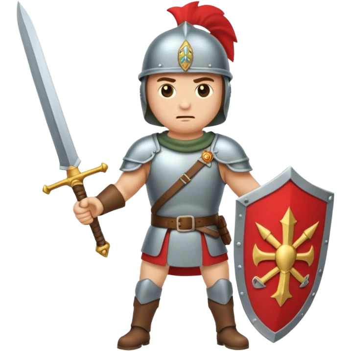 emoji de soldado romano alto y fuerte cuerpo entero emoji