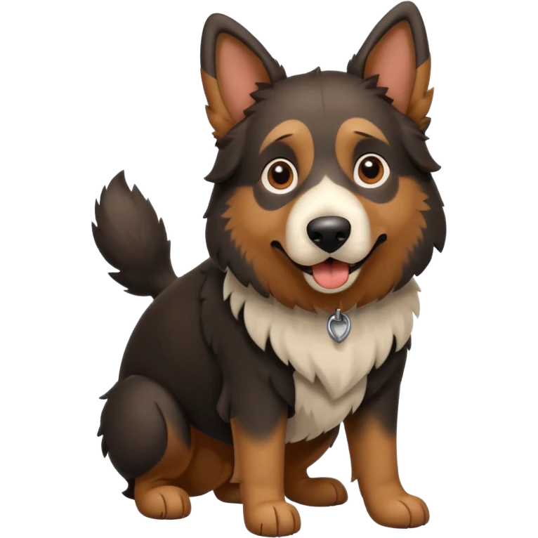 German sheepdog playful pose emoji