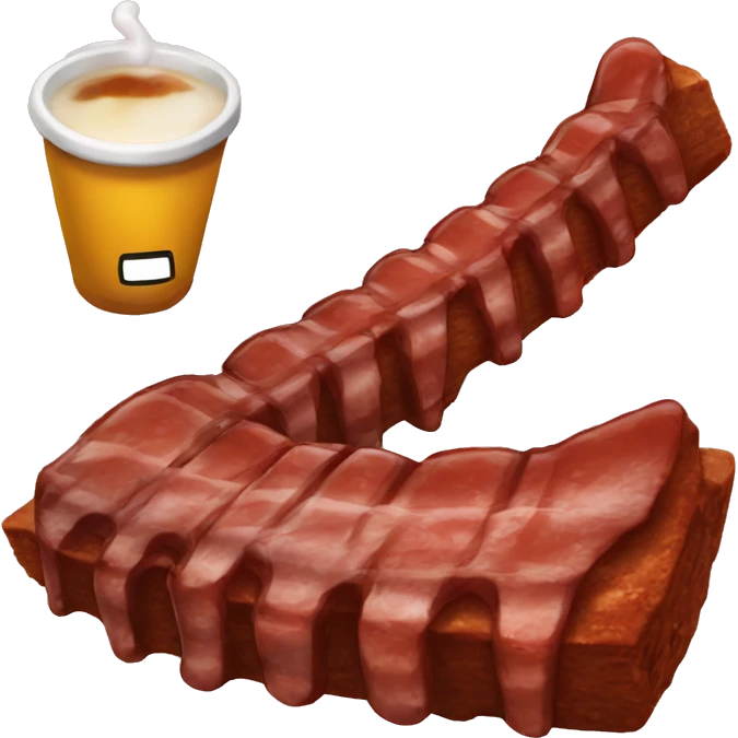 ribs with ketcup emoji