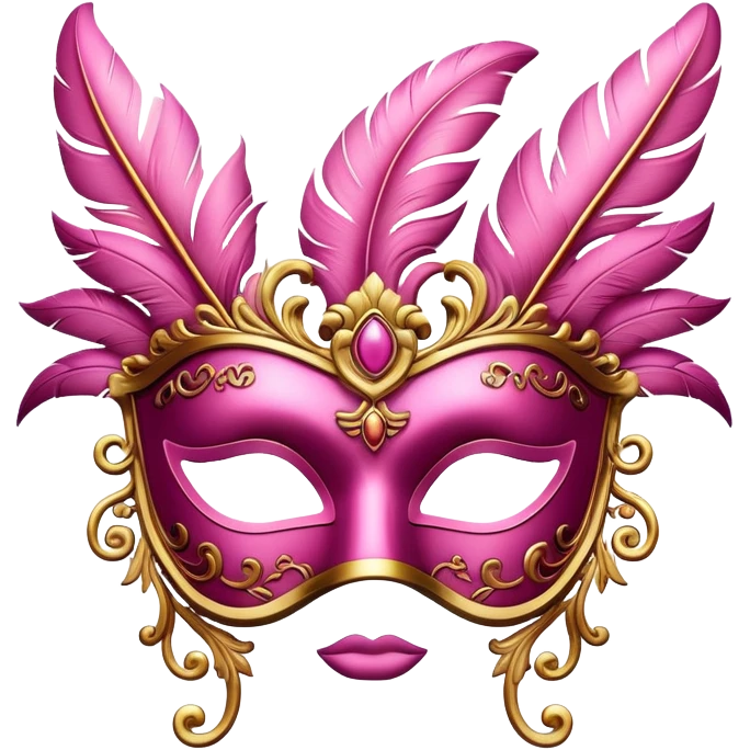 mask theater in pink  emoji