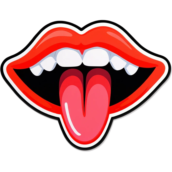 mouth with tongue out  emoji