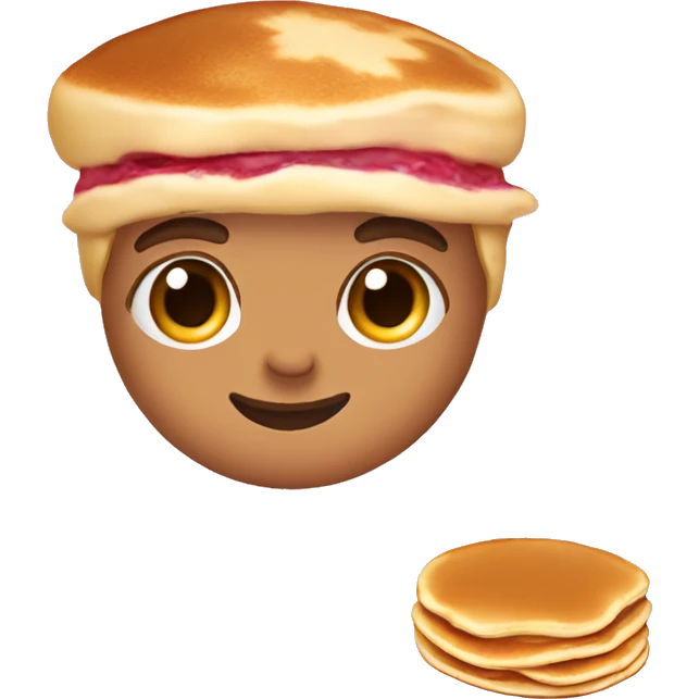 pancakes light pink berry emoji