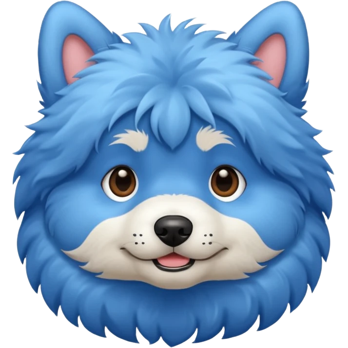 Dog blue emoji