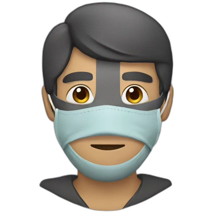 A man wearing a mask  emoji