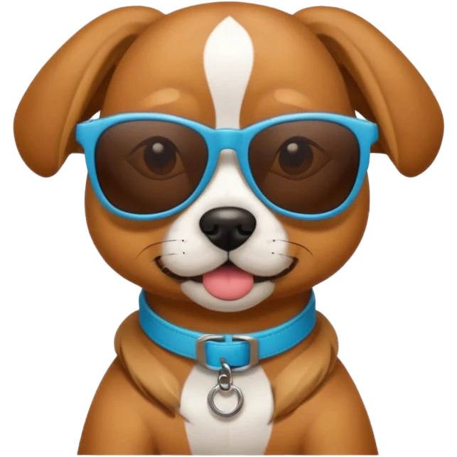 dog wearying sunglasses emoji