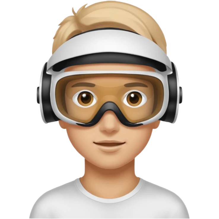 Teen with FPV goggles emoji