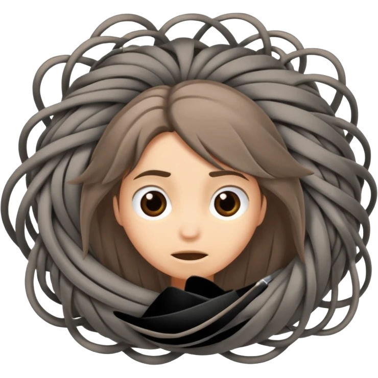 hair and pet hair  emoji