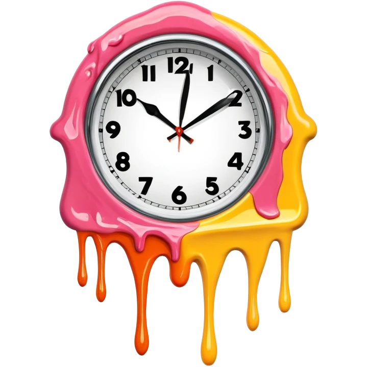 salvador dali melted spam clock emoji