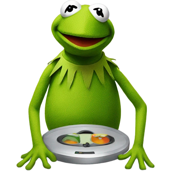 Kermit elliptical  emoji