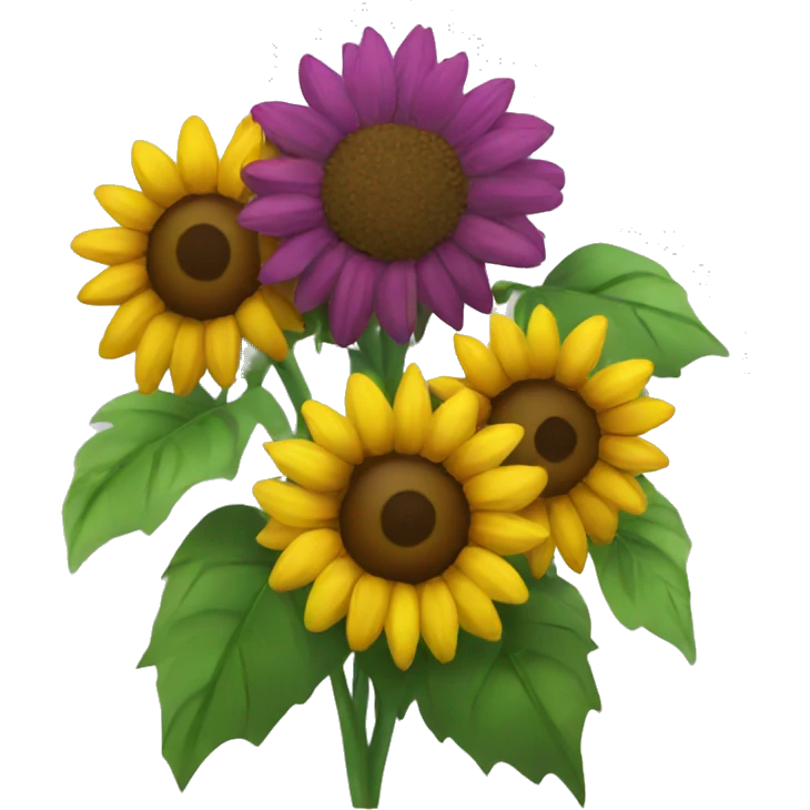 Bouquet of sunflowers emoji