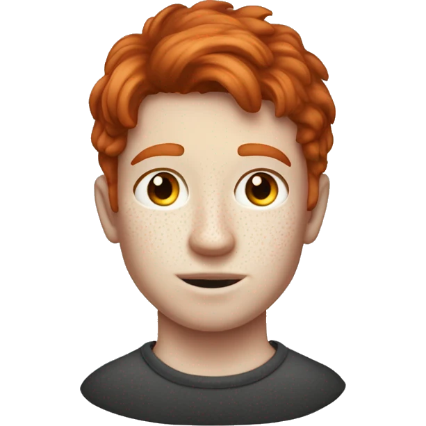Red hair white boy freckle emoji