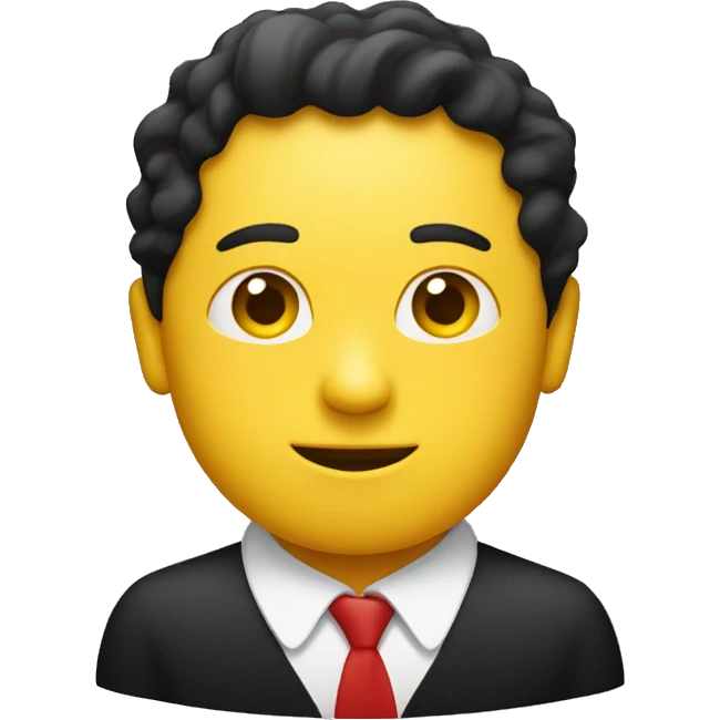 A wavy black and red rectangle with a medium yellow circle in the middle  emoji
