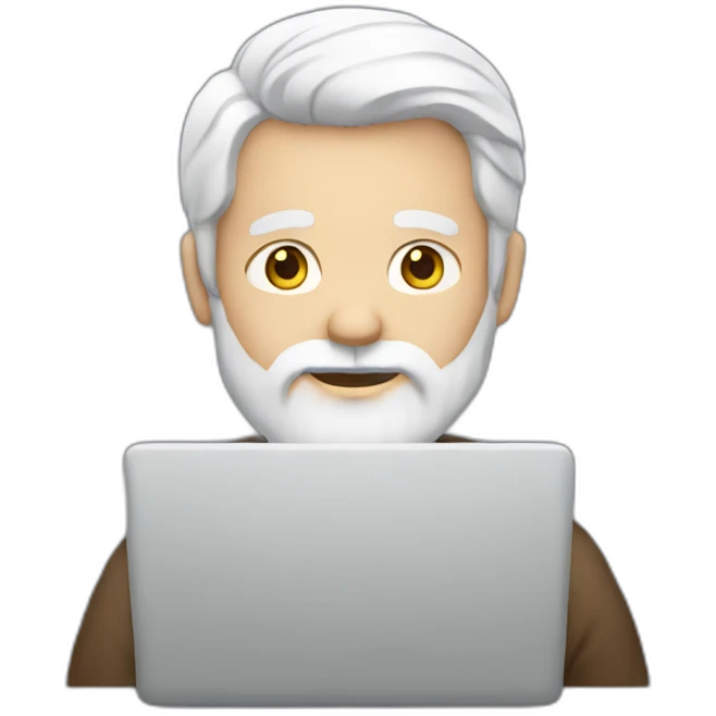 white-bearded-man-with-laptop emoji