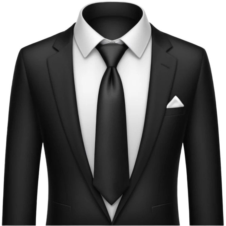 black neck tie emoji