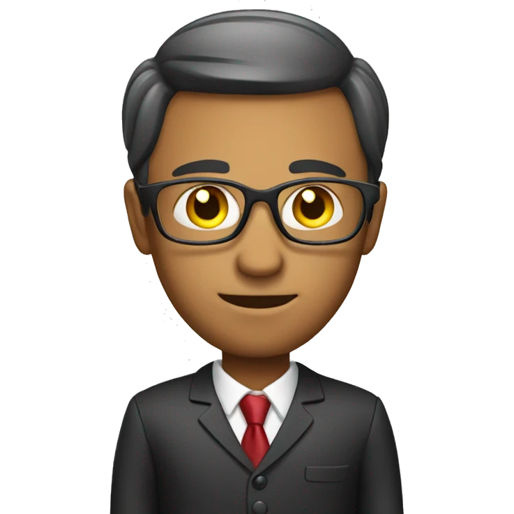 business man with book emoji