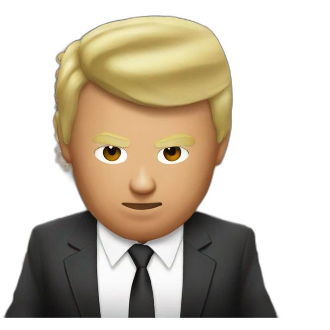 Ronaldo on trumps's back emoji
