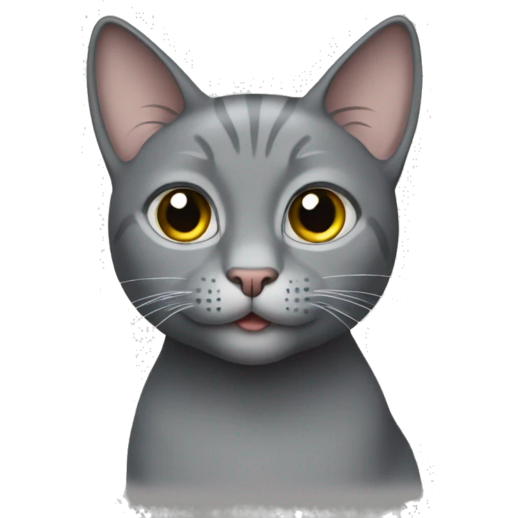 Gray cat emoji
