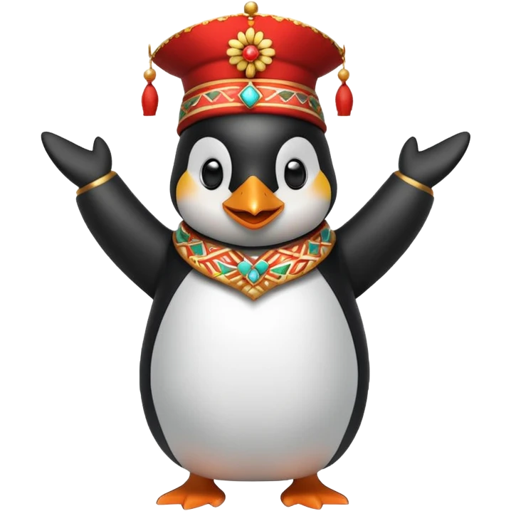 penguin doing halay dance emoji