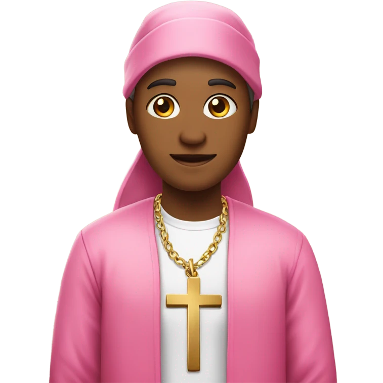 Pink Christian emoji