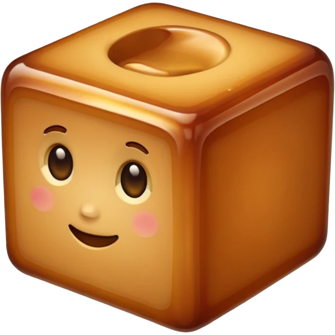 caramel cube emoji