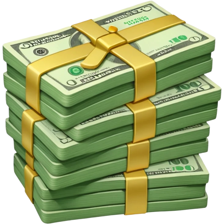 Tons of money stacked on eachother so much it could buy a lot of stuff emoji