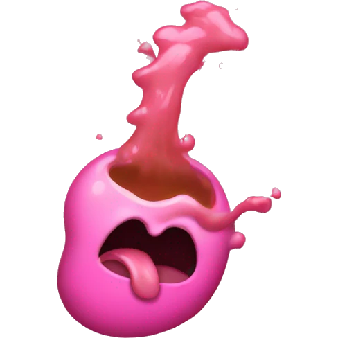 emoji vomiting pink glitter emoji