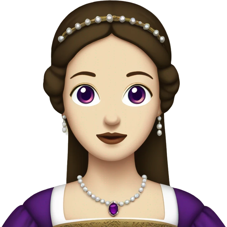 anne boleyn with purple eyes emoji