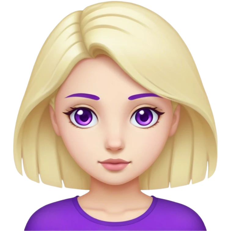 دختر بنفش و سیگما emoji