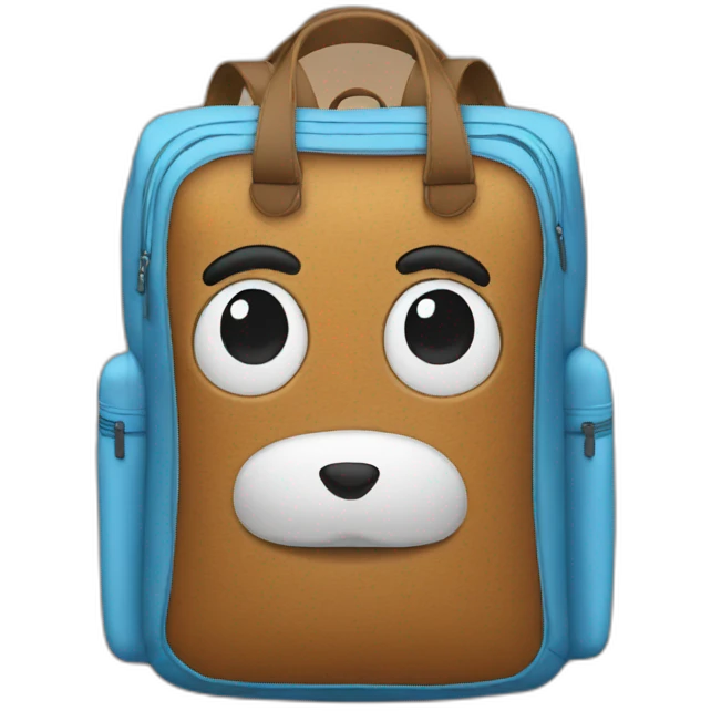 bakpack blue emoji