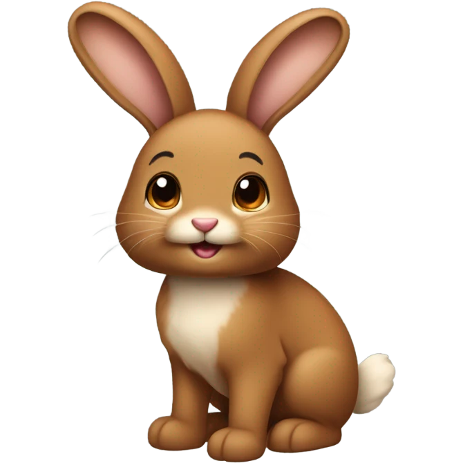 Brown bunny emoji