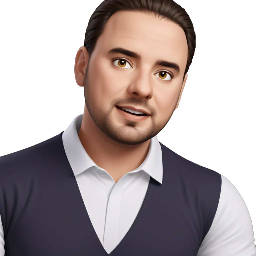 male portrait in white shirt emoji