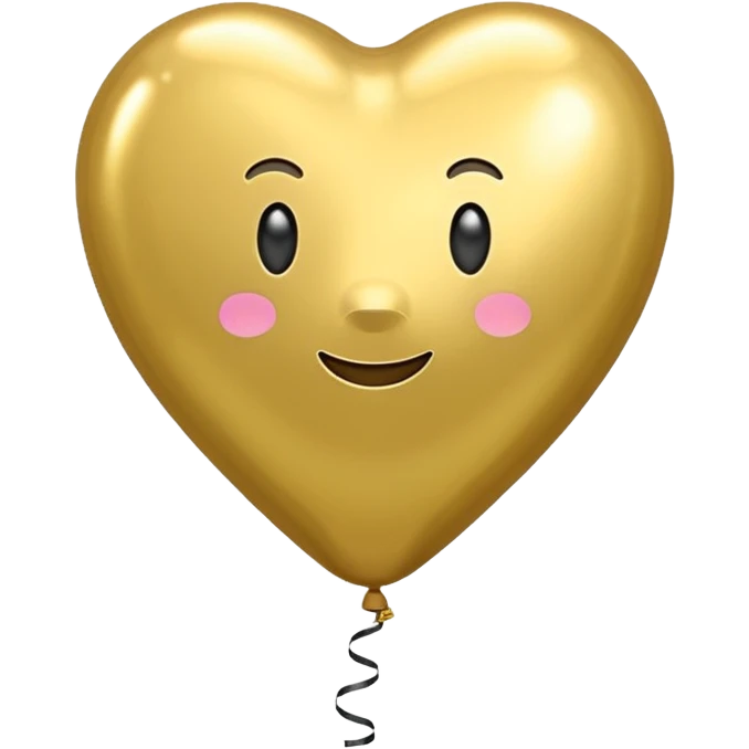 Gold balloons emoji