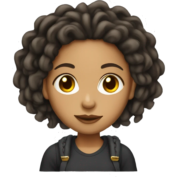 lightskin girl with locs emoji