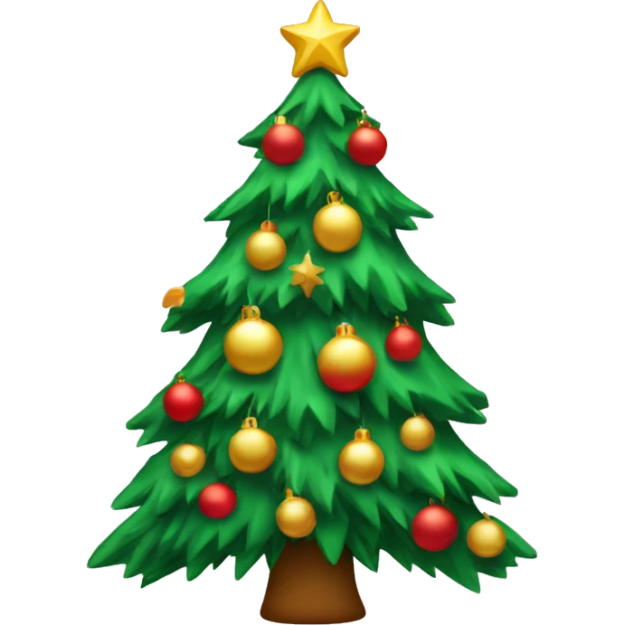Árbol de navidad decorado  emoji