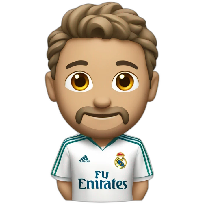 personagem com camisa do real madrid emoji