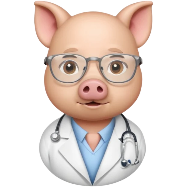 doctor pig emoji