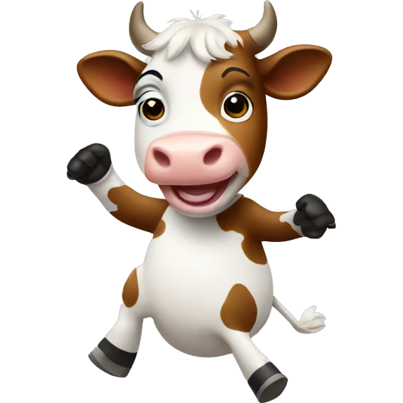 Cow dancing emoji