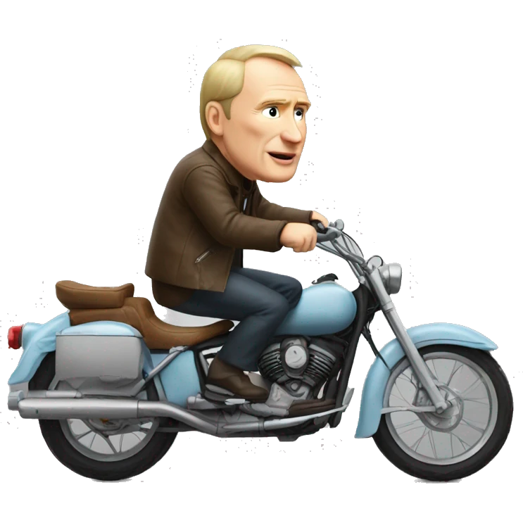 Vladimir poutine on a bike emoji
