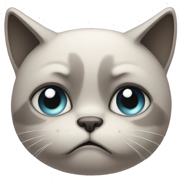 Sad cat emoji